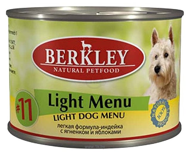 Фотографии Berkley (0.2 кг) 6 шт. Паштет для собак #11 Лёгкое меню индейка с ягненком и яблоками