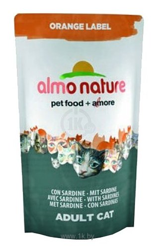 Фотографии Almo Nature (0.75 кг) 1 шт. Orange Label Adult Cat Sardines