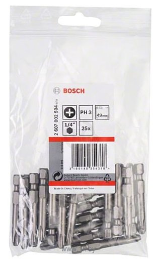 Фотографии Bosch 2607002504 25 предметов