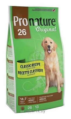 Фотографии ProNature (15 кг) 26 Classic Recipe Chicken Formula для взрослых собак крупных пород