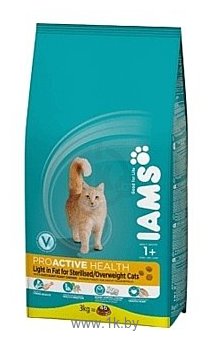 Фотографии Iams ProActive Health Adult Light in Fat for Sterilised or Overweight Cats (1.5 кг)