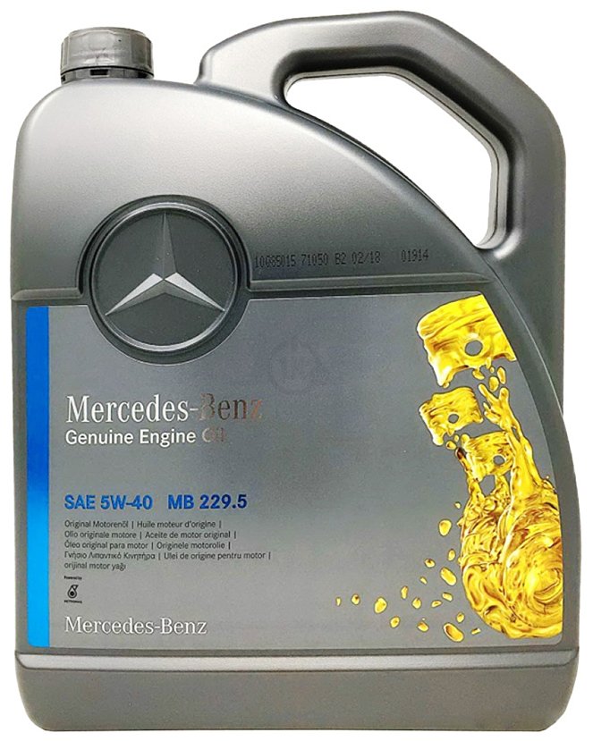 Фотографии Mercedes MB 229.5 5W-40 5л