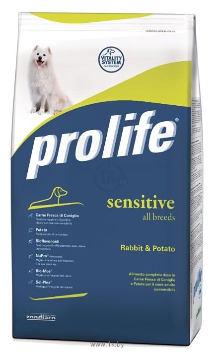 Фотографии Prolife Adult All Breeds Sensitive с кроликом и картофелем (12 кг)