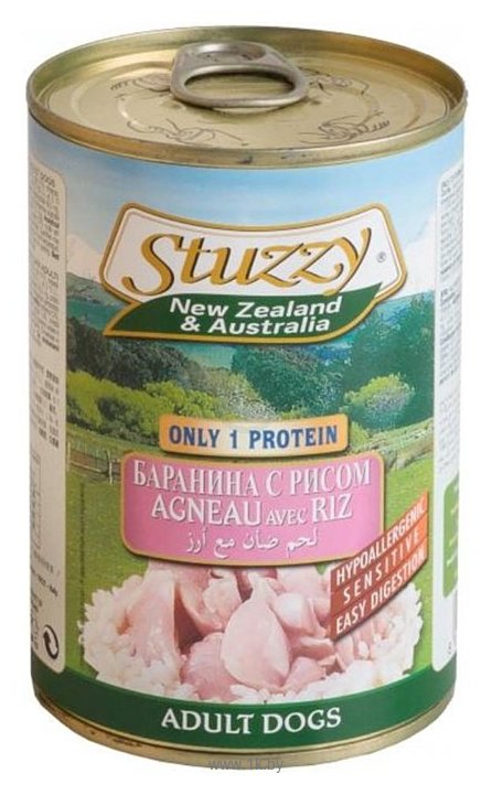 Фотографии Stuzzy New Zealand & Australia Баранина с рисом (0.4 кг) 24 шт.