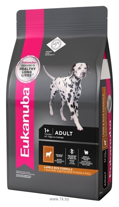 Фотографии Eukanuba (2.5 кг) Adult Dry Dog Food For all Breeds Lamb & Rice