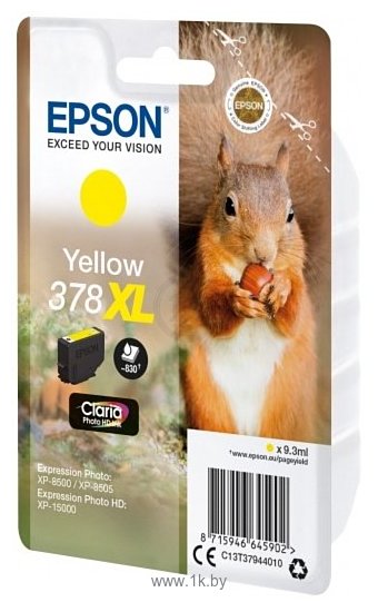 Фотографии Аналог Epson C13T37944020