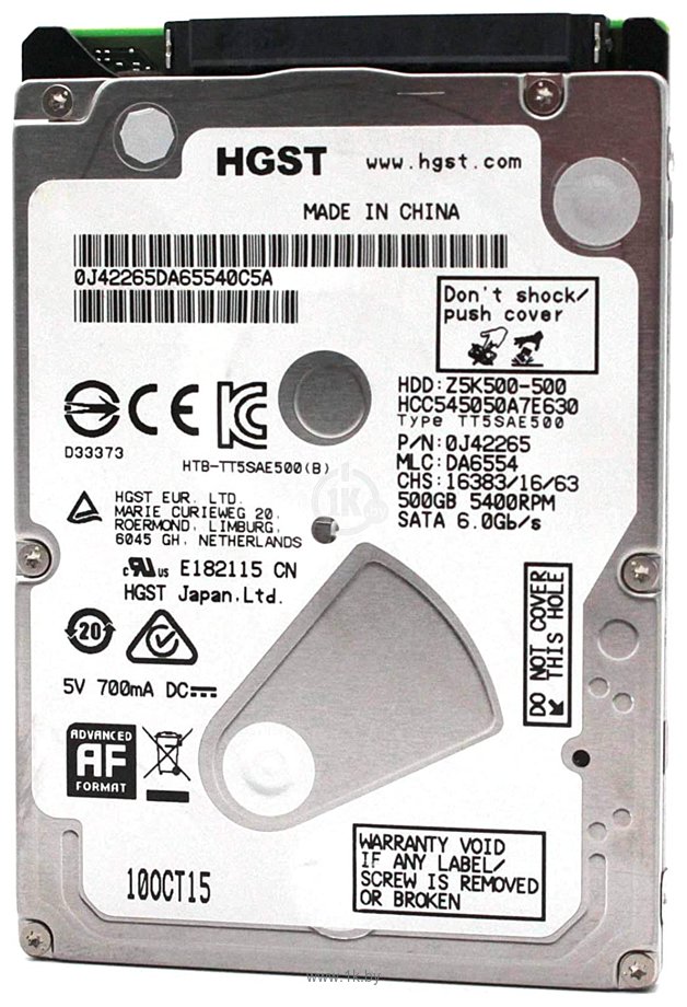 Фотографии HGST CinemaStar Z5K500-500 500GB HCC545050A7E630