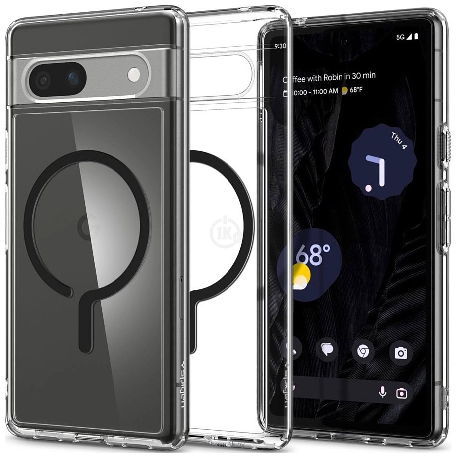 Фотографии Spigen Ultra Hybrid OneTap Ring для Pixel 7a ACS06868 (черный)