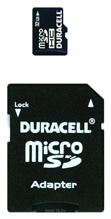 Фотографии Duracell microSDHC Class 4 32GB + SD adapter