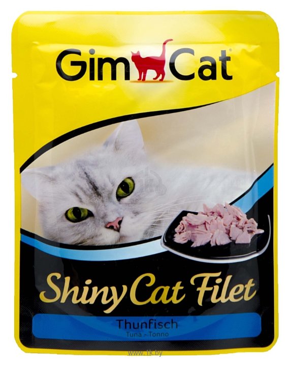 Фотографии GimCat Shiny Cat Filet тунец (пауч 0.07 кг) 12 шт.