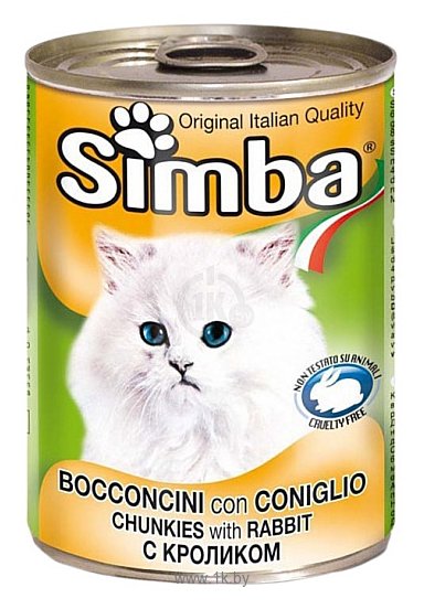 Фотографии Simba Консервы Кусочки для кошек Кролик (0.415 кг) 24 шт.