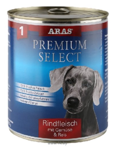 Фотографии ARAS (0.82 кг) 1 шт. Premium Select для собак - Говядина с овощами и рисом