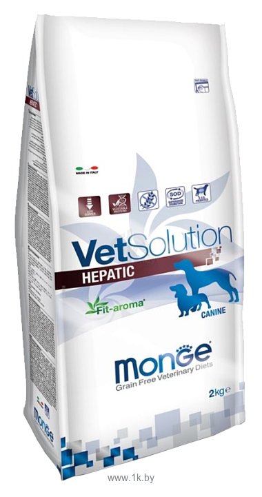 Фотографии Monge (2 кг) VetSolution Hepatic для собак