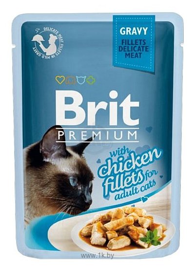 Фотографии Brit (0.085 кг) 24 шт. Premium Chicken Fillets in Gravy