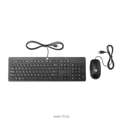 Фотографии HP Slim Keyboard and Mouse T6T83AA black USB