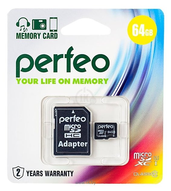 Фотографии Perfeo microSDXC Class 10 UHS-I U1 64GB + SD adapter