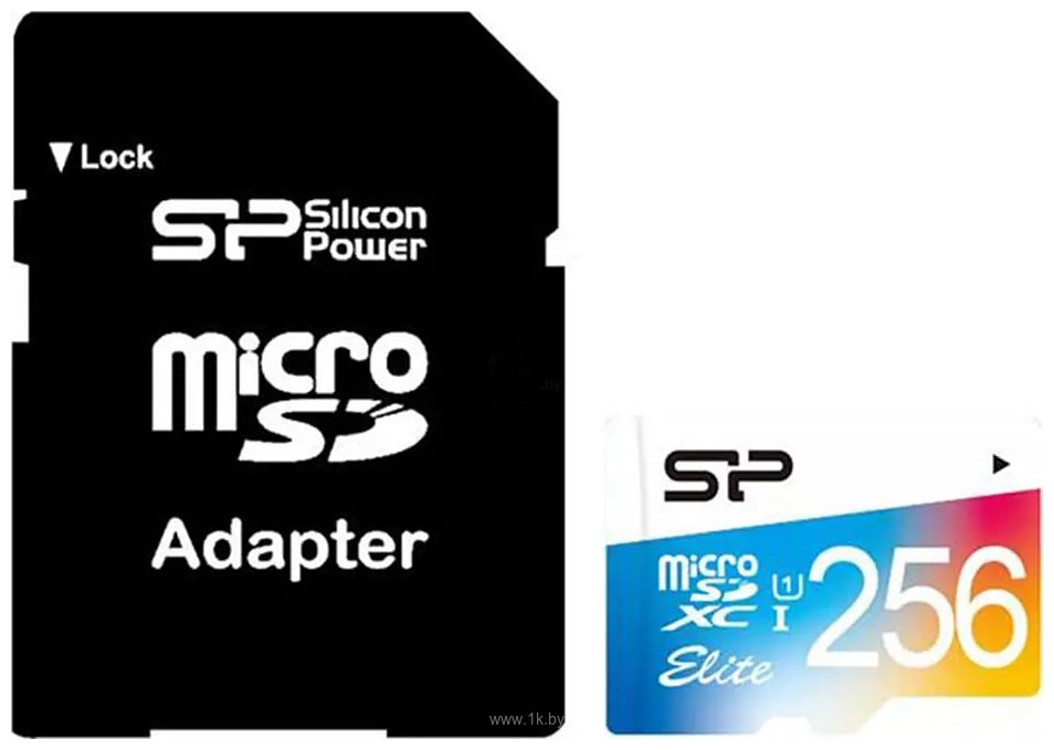 Фотографии Silicon Power Elite microSDXC SP256GBSTXBU1V20SP 256GB + SD adapter
