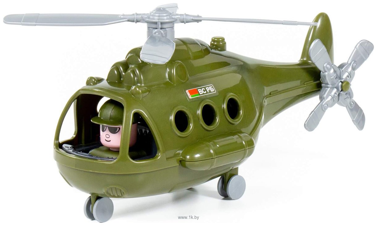 Фотографии Полесье Вертолет военный Альфа 72443 (зеленый)