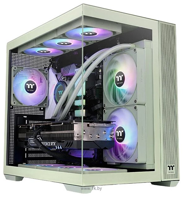 Фотографии Thermaltake View 380 TG ARGB Matcha Green CA-1Z2-00MEWN-00