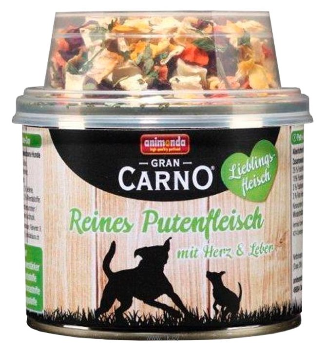 Фотографии Animonda GranCarno Lieblingsfleisch для собак c индейкой и сушеными овощами (0.2 кг) 3 шт.
