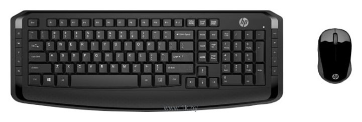 Фотографии HP 3ML04AA Wireless Keyboard and Mouse 300 black USB