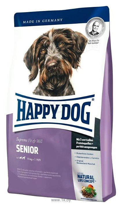 Фотографии Happy Dog (4 кг) Supreme Fit&Well - Senior для пожилых собак средних и крупных пород