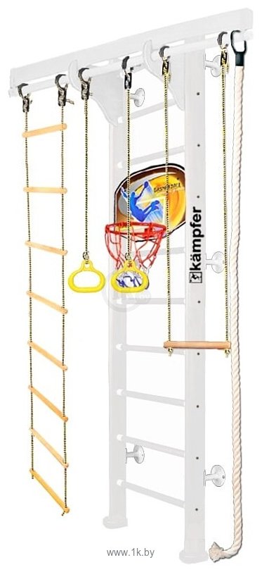 Фотографии Kampfer Wooden Ladder Wall Basketball Shield (стандарт, жемчужный/белый)