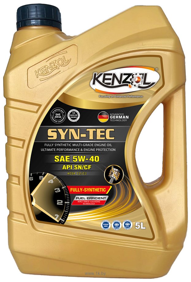 Фотографии Kenzol Syn-Tec SAE 5W-40 API SN/CF Dexos 2 5л