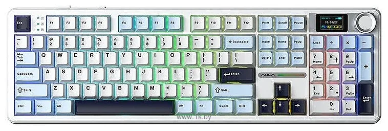 Фотографии AULA F108 Pro white/blue/black, Aula Caramel Latte, без кириллицы