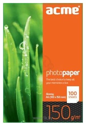 Фотографии ACME Photo Paper (Value pack) A6 (10x15cm) 150 g/m2 100л