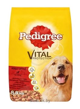 Фотографии Pedigree Для взрослых собак с говядиной и птицей (8.4 кг)