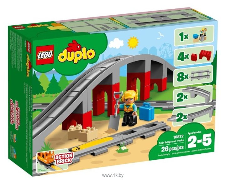 Фотографии LEGO Duplo 10872 Железнодорожный мост и рельсы