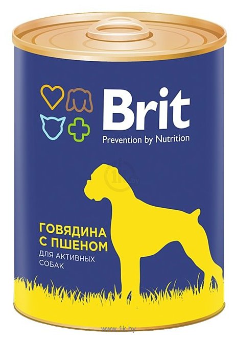Фотографии Brit (0.85 кг) 12 шт. Консервы для собак Говядина с пшеном