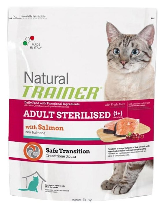 Фотографии TRAINER Natural Adult cat Sterilised Salmon dry (0.3 кг)