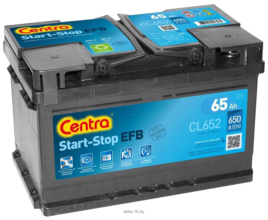 Фотографии Centra Start-Stop EFB CL652 (65Ah)