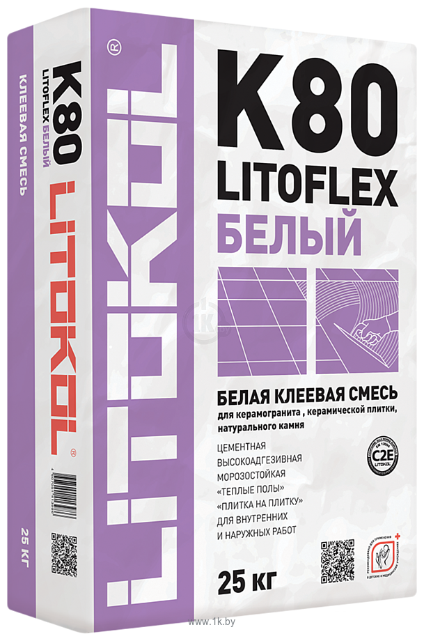 Фотографии Litokol Litoflex K80 (25 кг, белый)