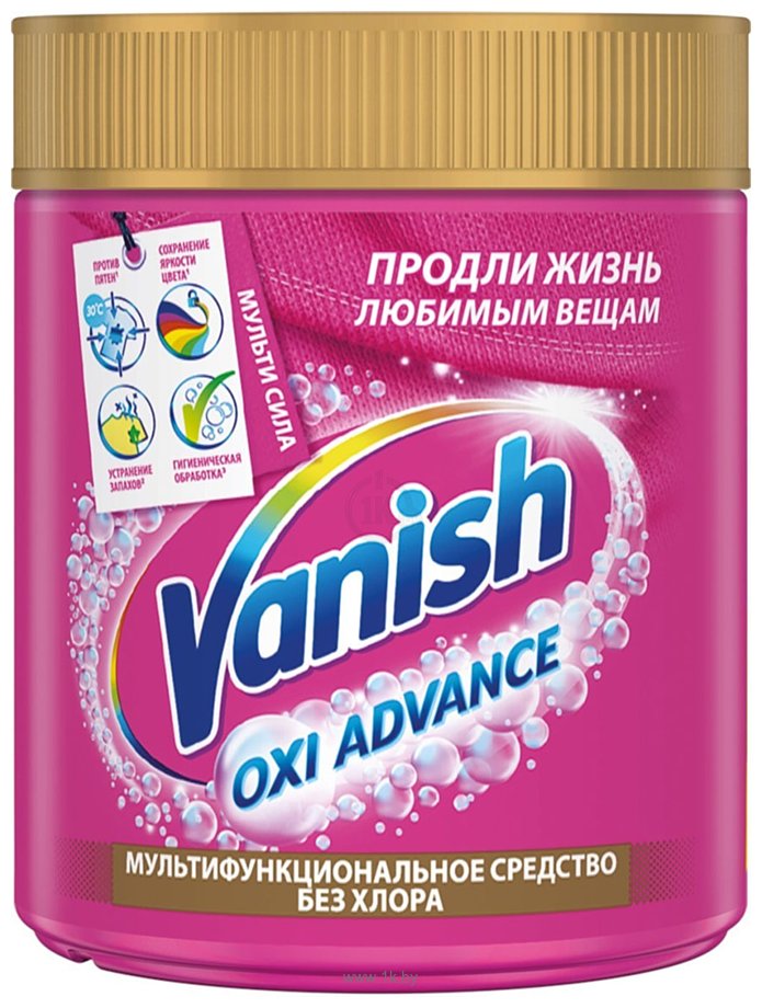 Фотографии Vanish Oxi Advance для тканей порошкообразный 400 г
