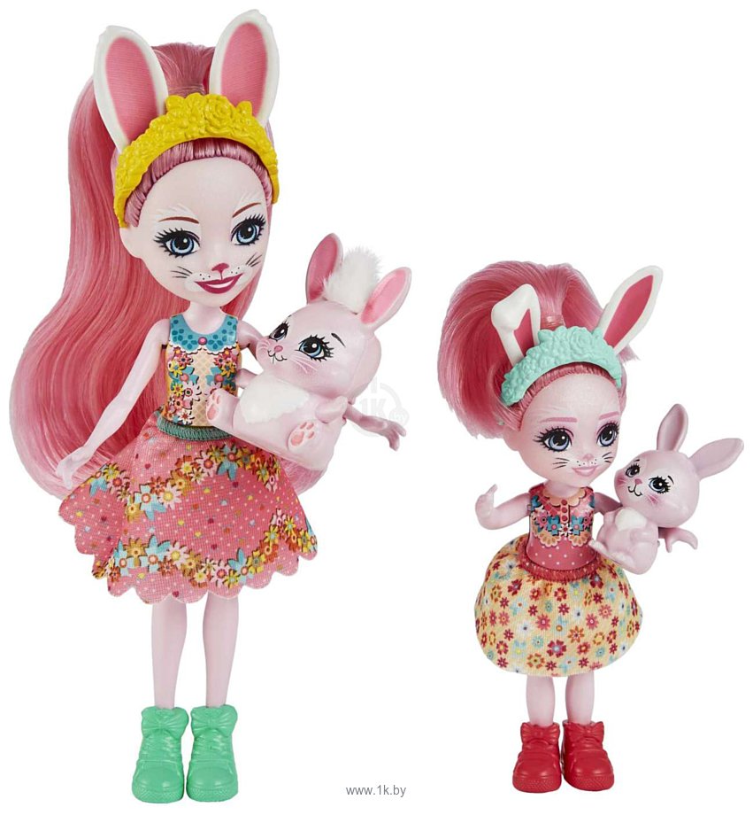 Фотографии Mattel Enchantimals Сестрички с питомцами Бри и Беделия Кроля HCF84