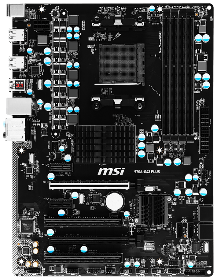 Фотографии MSI 970A-G43 PLUS