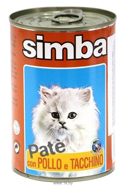Фотографии Simba Паштет для кошек Курица с индейкой (0.4 кг) 24 шт.