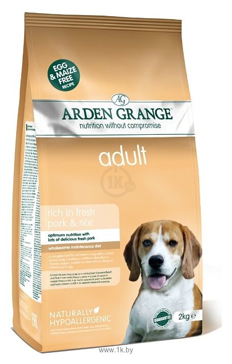Фотографии Arden Grange (2 кг) Adult свинина и рис взрослых собак
