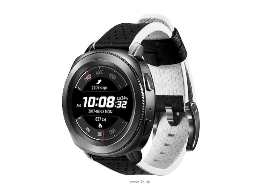 Фотографии Samsung Braloba Hybrid для Galaxy Watch 42mm/Gear Sport (черный/белый)