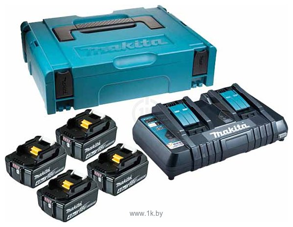 Фотографии Makita BL1850B + DC18RD (18В/5.0 Ач + 18В)