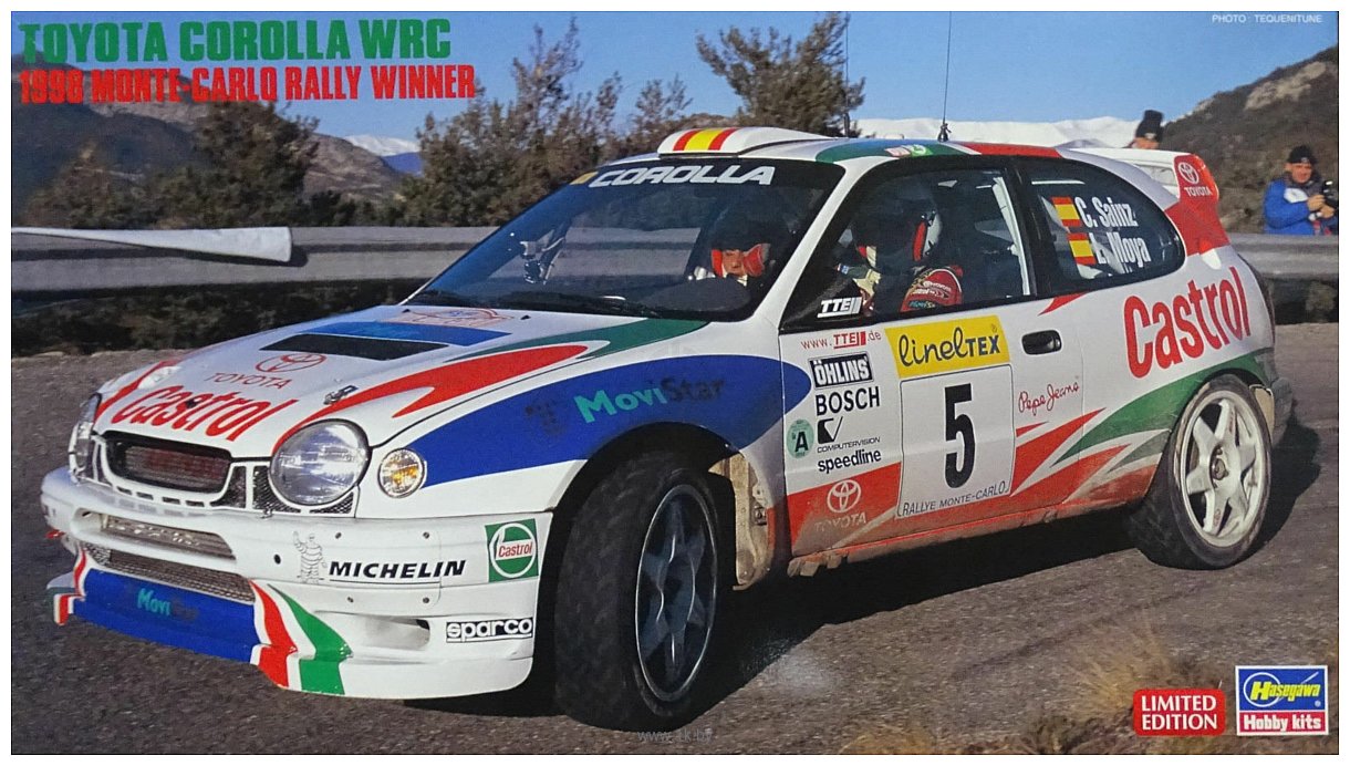 Фотографии Hasegawa Toyota Corolla WRC 1998 Monte Carlo Rally Winner LE 1/24 20266