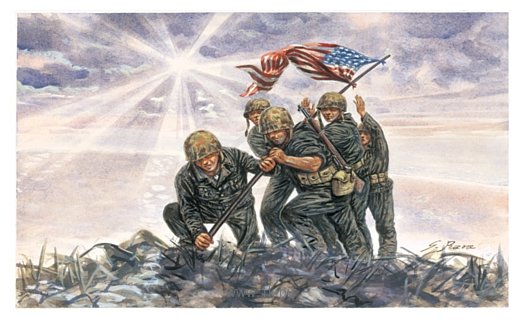 Фотографии Italeri 6098 Iwo Jima Flag Raisers