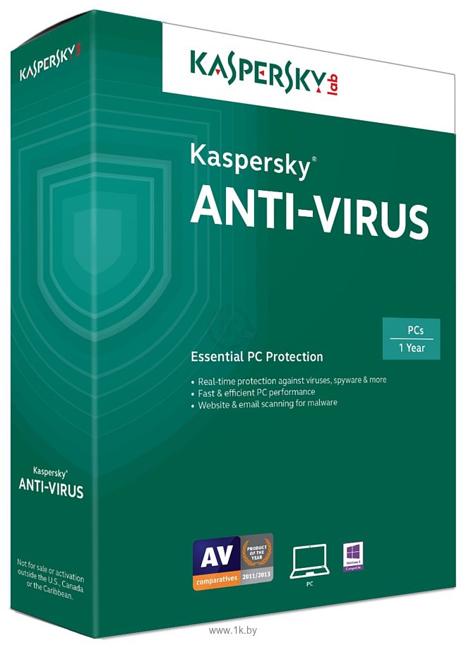 Фотографии Kaspersky Anti-Virus (2 ПК, 1 год, продление, карта)