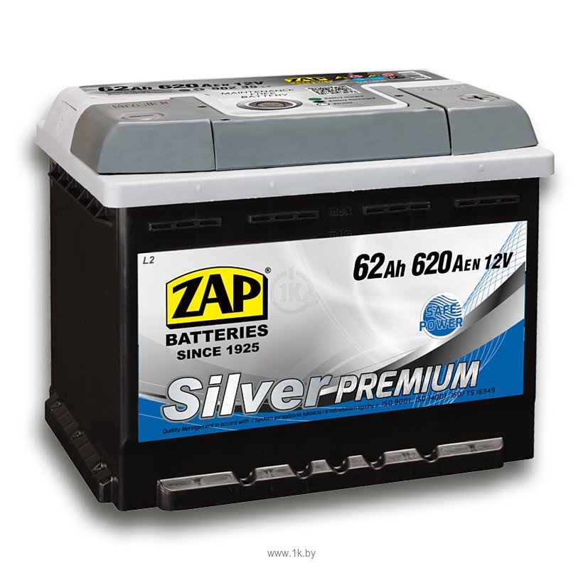 Фотографии ZAP Silver Premium R 56235 (62Ah)