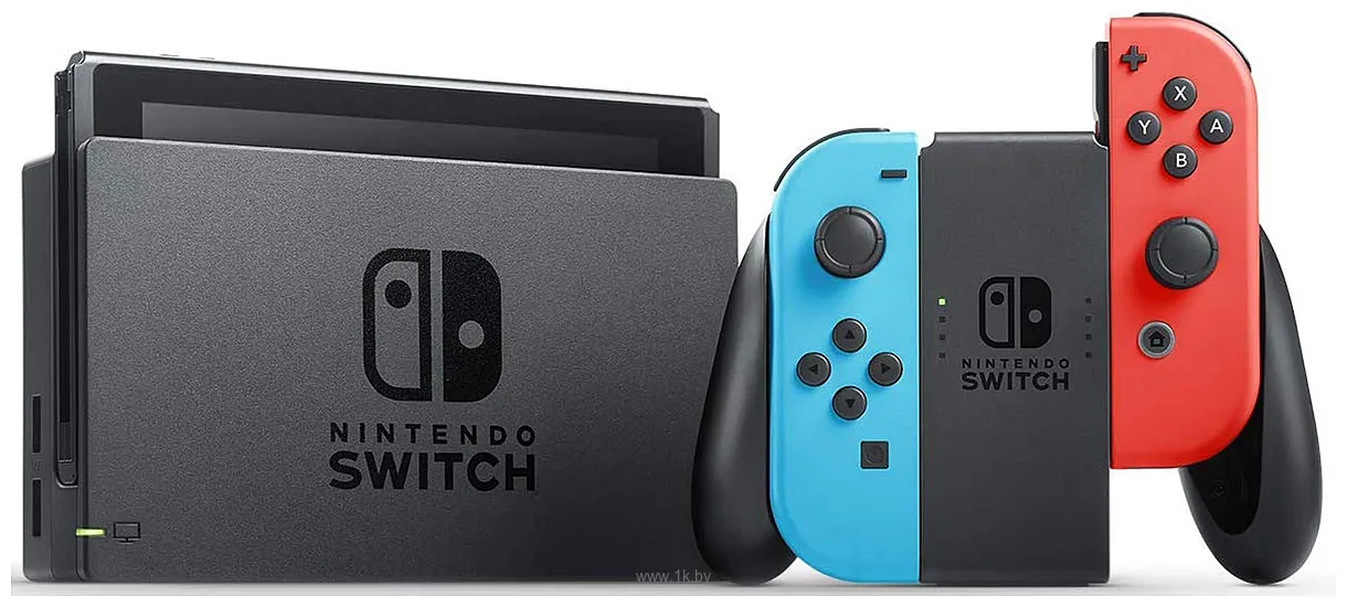 Фотографии Nintendo Switch (с неоновыми Joy-Con)