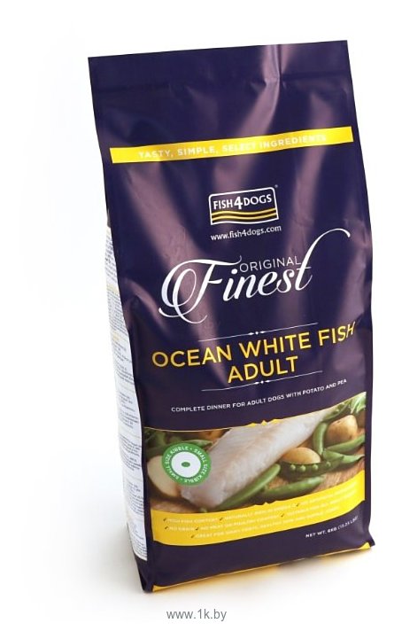 Фотографии Fish4Dogs Finest Ocean White Fish Adult - Small Bite