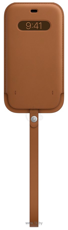 Фотографии Apple Leather Sleeve with MagSafe для iPhone 12 Pro Max (коричневый)